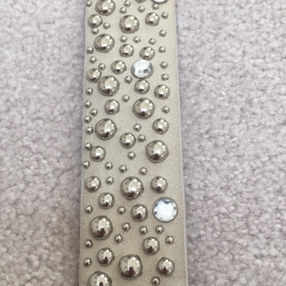 Leather Rhinestone Belt - Picture 9 of 11